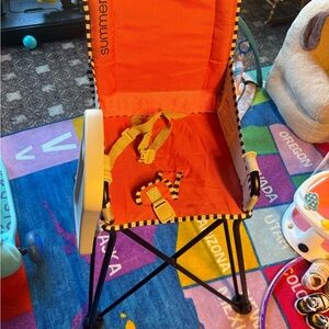 Portable High Chair - Orange